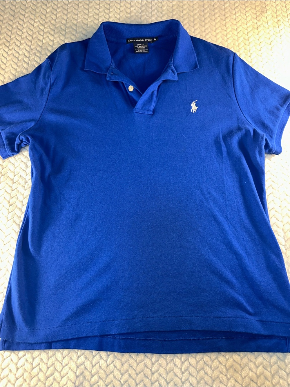 Ralph Lauren Sport Polo Women’s XL Blue Slim Fit
